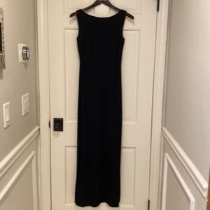 Long black formal dress, size 3/4.